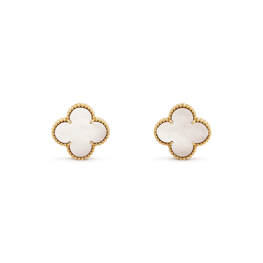 [Regalia jewelry]CLOVER MINI GOLD EARRINGS