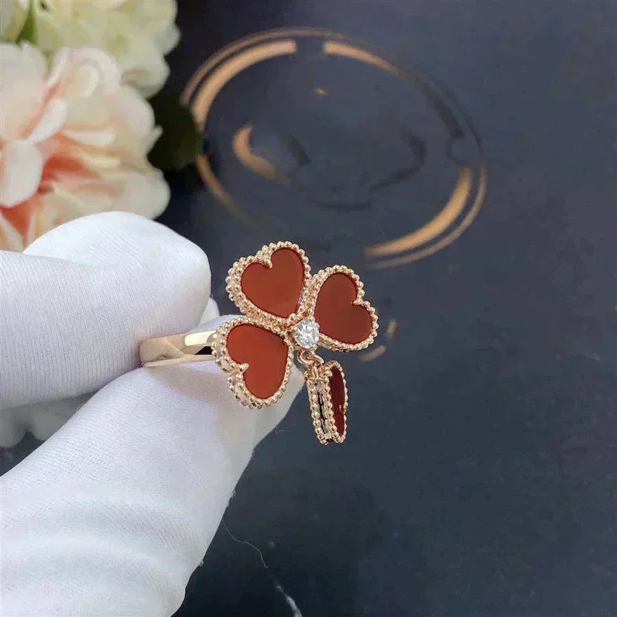 [Regalia jewelry]SWEET CLOVER CARNELIAN RING